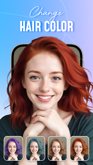 Hair color & style changer Screenshot 2