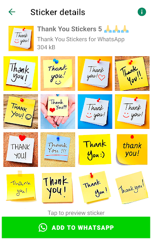Thanks Stickers for WhatsApp Screenshot 2