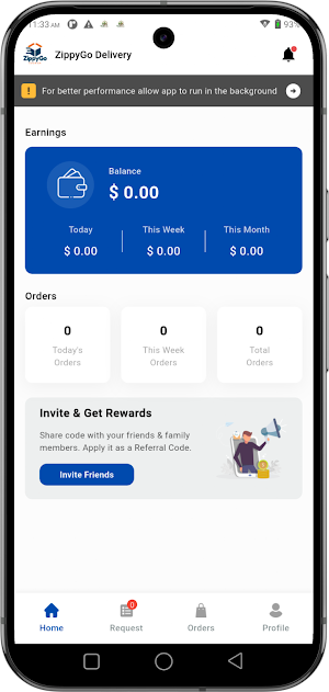 ZippyGo Delivery Screenshot 1