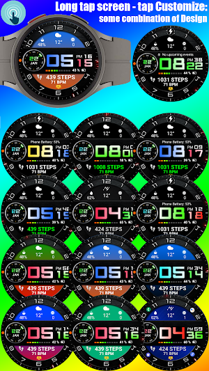 Color Digital WearOS NTV68 Screenshot 3
