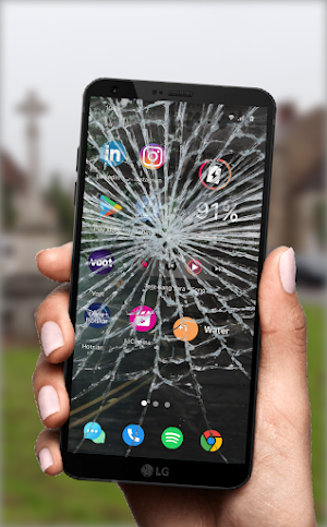 Broken Screen Wallpaper HD Screenshot 2