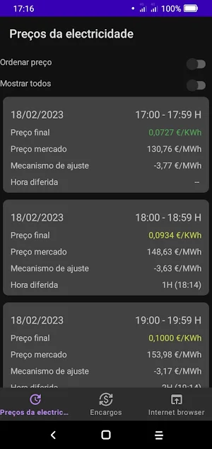 Mercado indexado Screenshot 2