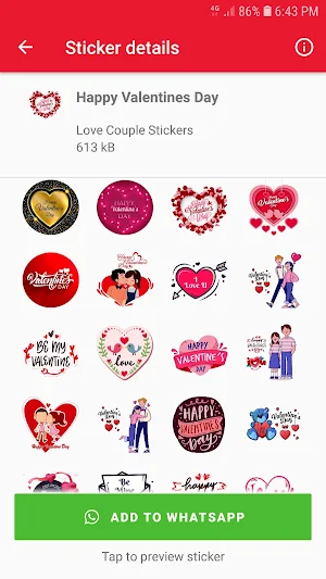 WASticker: Love Couple Sticker Screenshot 3