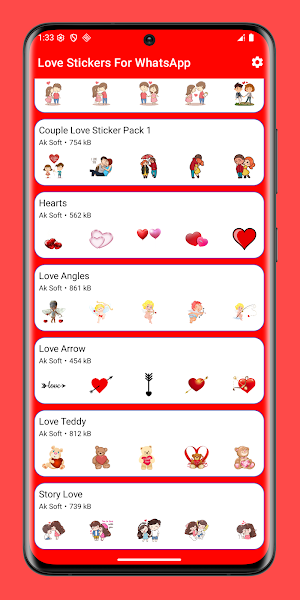 Love Stickers for WhatsApp Screenshot 1
