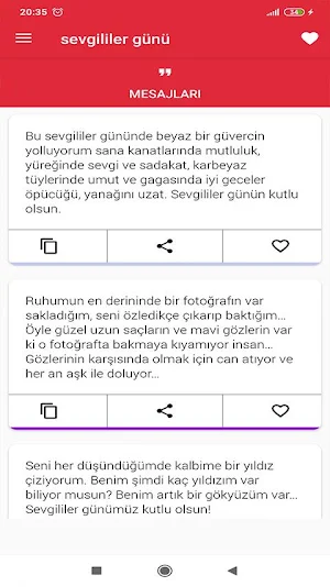 sevgililer günü güzel mesajları 2021 Screenshot 3
