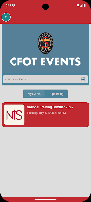 CFOT Events Screenshot 0