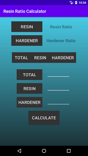 Resin Ratio Calculator Screenshot 1