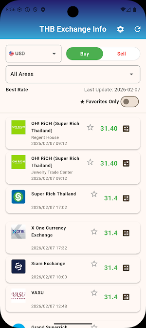 THB Exchange Info Screenshot 0