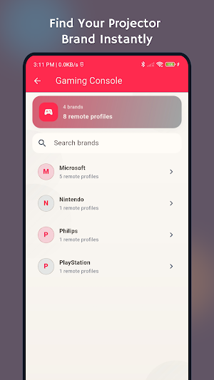 Gaming Console Remote Control Screenshot 1