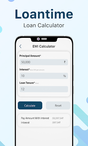 Loantime - EMI Loan Calculator Screenshot 2