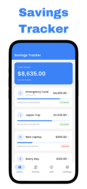 Savings Tracker - Savekit Screenshot 0