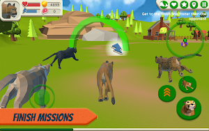 Cougar Simulator: Big Cat Family Game Screenshot 1
