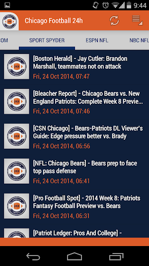 Chicago Football 24h Screenshot 1