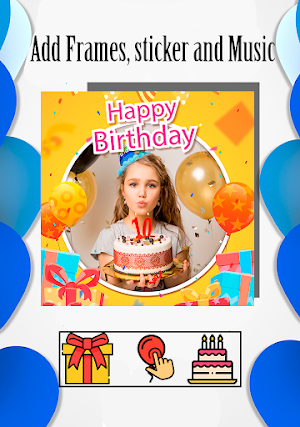 Happy Birthday Video Maker Screenshot 2