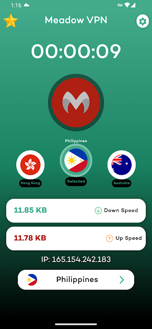 Meadow VPN: Fast Secure Path Screenshot 1