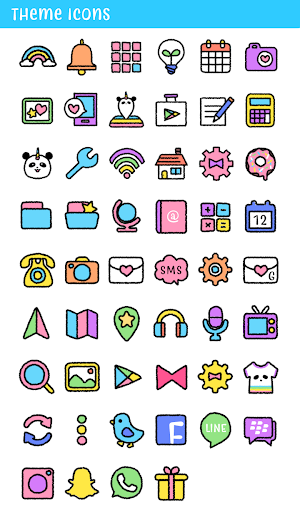Cute Wallpaper Pandicorn Theme Screenshot 3