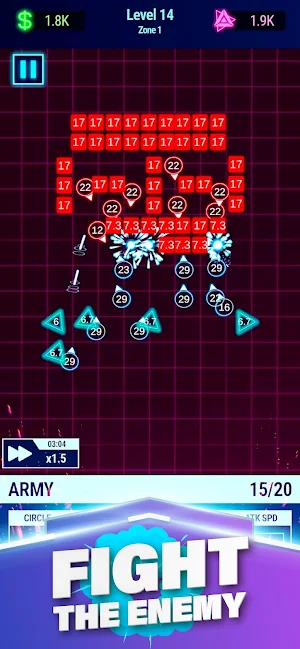 The Pulsar: idle army defense Screenshot 0