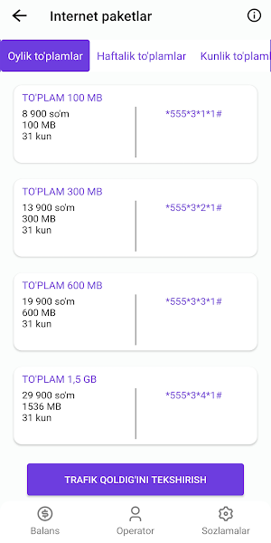 USSD kodlar Official Screenshot 1