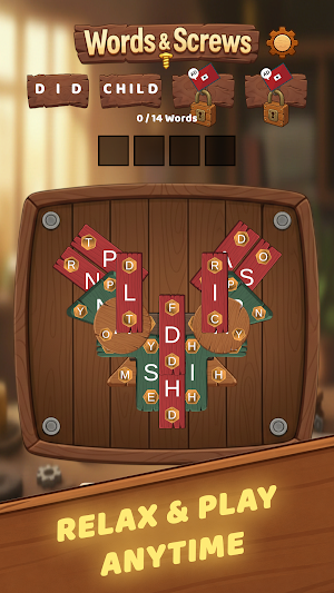Words & Screws: Word Puzzle Screenshot 1