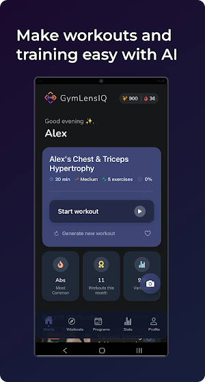 GymLensIQ — AI Workout Trainer Screenshot 0