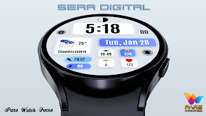 Sera Digital Watch Face Screenshot 2