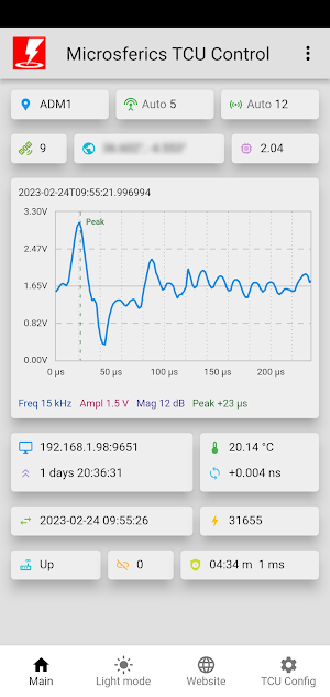 Microsferics TCU Control Screenshot 1