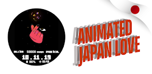 Animated Japan Love Watch Face Screenshot 1