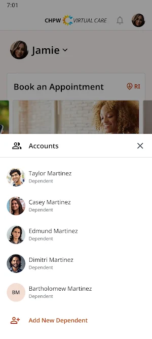 CHPW Virtual Care Screenshot 2