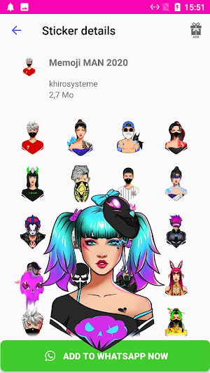 F F Stickers -WAStickerApps 2020 Screenshot 1