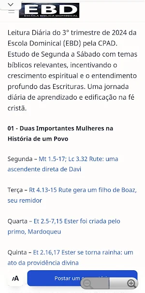 DIARIO DA EBD Screenshot 1