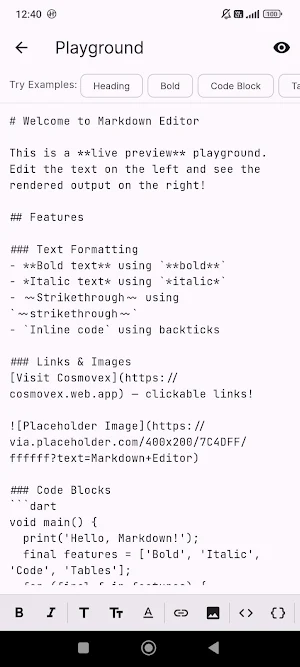 Markdown Editor & MD Viewer Screenshot 2