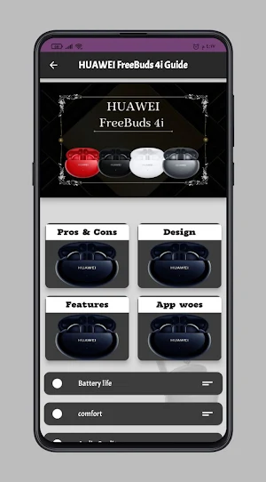 HUAWEI FreeBuds 4i Guide Screenshot 1