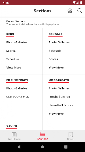 Cincinnati Sports Screenshot 2