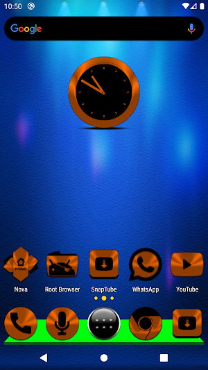 Orange and Black Icon Pack Screenshot 0