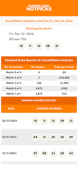 EuroMillions Results & More Screenshot 3