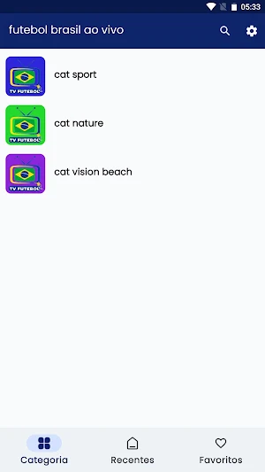 Futebol Brasil ao vivo Screenshot 1