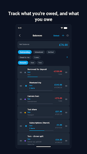 Drachma: Expenses & Net Worth Screenshot 2