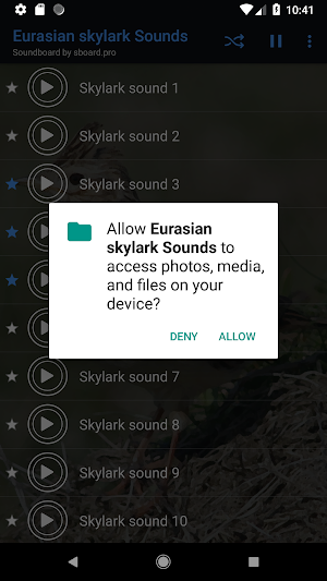 Skylark Bird Sounds ~ Sboard.pro Screenshot 1