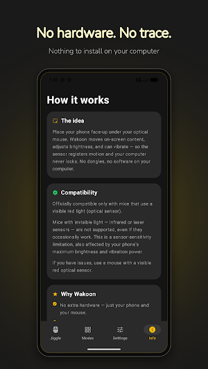 Wakoon: Mouse Jiggler Screenshot 2