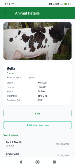Livestock Ledger: Herd Manager Screenshot 2