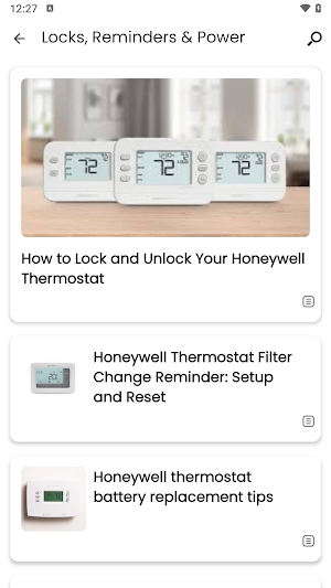Honeywell thermostat App Hint Screenshot 3