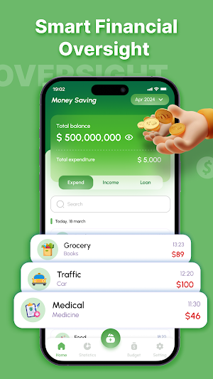 Saving Money: Budget Expense Screenshot 0