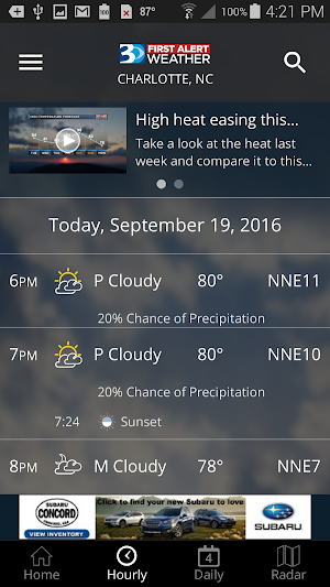 WBTV First Alert Weather Screenshot 1