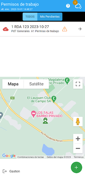 Pampa Energia Permisos Trabajo Screenshot 0