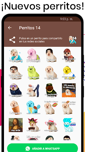 Stickers del Perrito Triste para WhatsApp 🐶 Screenshot 0