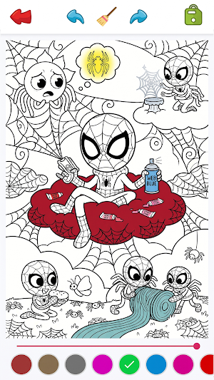 Spider Hero Coloring Book Man Screenshot 1