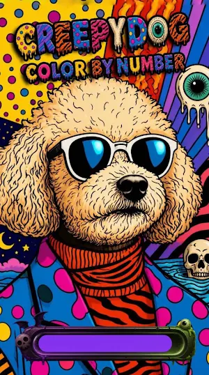 Creepy Dog Color by Number Screenshot 0