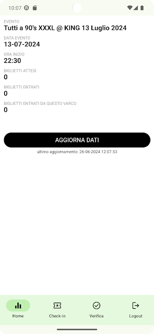 Ticketnation controllo accessi Screenshot 1