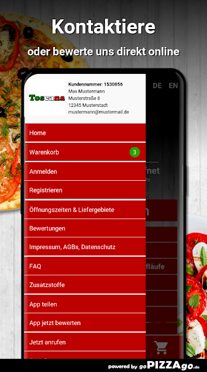Pizzeria Toscana Hannover Screenshot 2
