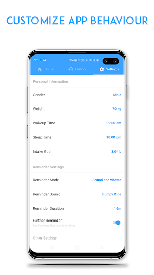 Hydrate.me - Water Drink Reminder & Water Tracker Screenshot 3